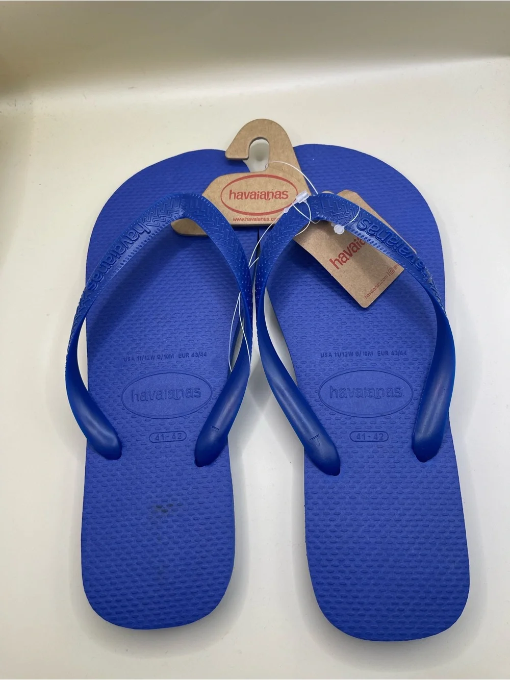 Havaianas Flip Flops Brazil Beach Summer Sandals Blue Men’s Size 10